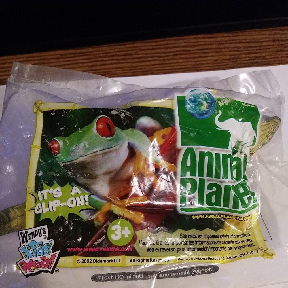 Vintage Animal Planet 2002 Wendy's Kids' Meal Toys plush stuffed alligator